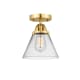 A thumbnail of the Innovations Lighting 288-1C-10-8 Cone Semi-Flush Satin Gold / Clear