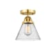 A thumbnail of the Innovations Lighting 288-1C-10-8 Cone Semi-Flush Satin Gold / Seedy