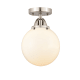 A thumbnail of the Innovations Lighting 288-1C-11-8 Beacon Semi-Flush Brushed Satin Nickel / Matte White