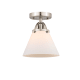 A thumbnail of the Innovations Lighting 288-1C-10-8 Cone Semi-Flush Brushed Satin Nickel / Matte White