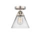 A thumbnail of the Innovations Lighting 288-1C-10-8 Cone Semi-Flush Brushed Satin Nickel / Clear