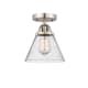 A thumbnail of the Innovations Lighting 288-1C-10-8 Cone Semi-Flush Brushed Satin Nickel / Seedy