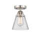 A thumbnail of the Innovations Lighting 288-1C-9-6 Cone Semi-Flush Brushed Satin Nickel / Clear