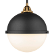 A thumbnail of the Innovations Lighting 288-1S-16-13 Hampden Pendant Black Antique Brass / Matte White
