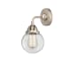 A thumbnail of the Innovations Lighting 288-1W-10-6 Beacon Sconce Brushed Satin Nickel / Clear