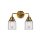 A thumbnail of the Innovations Lighting 288-2W-12-13 Bell Vanity Brushed Brass / Clear