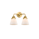 A thumbnail of the Innovations Lighting 288-2W-13-15 Cone Vanity Satin Gold / Matte White