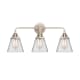 A thumbnail of the Innovations Lighting 288-3W-10-24 Cone Vanity Polished Nickel / Clear