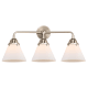 A thumbnail of the Innovations Lighting 288-3W-10-26 Cone Vanity Brushed Satin Nickel / Matte White