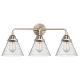 A thumbnail of the Innovations Lighting 288-3W-10-26 Cone Vanity Brushed Satin Nickel / Seedy