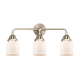 A thumbnail of the Innovations Lighting 288-3W-10-23 Bell Vanity Brushed Satin Nickel / Matte White