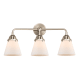 A thumbnail of the Innovations Lighting 288-3W-10-24 Cone Vanity Brushed Satin Nickel / Matte White