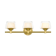 A thumbnail of the Innovations Lighting 311-3W-7-24 Laguna Vanity Satin Gold / White / Clear