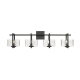 A thumbnail of the Innovations Lighting 312-4W-9-33 Striate Vanity Black / Clear