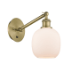 A thumbnail of the Innovations Lighting 317-1W-13-6 Belfast Sconce Antique Brass / Matte White