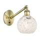 A thumbnail of the Innovations Lighting 317-1W-8-6 White Mouchette Sconce Antique Brass