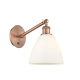 A thumbnail of the Innovations Lighting 317-1W-14-8 Bristol Sconce Antique Copper / Matte White