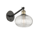 A thumbnail of the Innovations Lighting 317-1W-9-8 Ithaca Sconce Black Antique Brass / Clear Ithaca