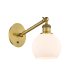 A thumbnail of the Innovations Lighting 317-1W-12-6 Athens Sconce Brushed Brass / Matte White