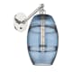 A thumbnail of the Innovations Lighting 317-1W-10-8 Vaz Sconce Polished Nickel / Blue