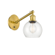 A thumbnail of the Innovations Lighting 317-1W-12-6 Athens Sconce Satin Gold / Clear