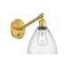 A thumbnail of the Innovations Lighting 317-1W-14-8 Bristol Sconce Satin Gold / Seedy