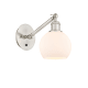 A thumbnail of the Innovations Lighting 317-1W-12-6 Athens Sconce Brushed Satin Nickel / Matte White