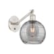 A thumbnail of the Innovations Lighting 317-1W 10 8 Athens Deco Swirl Sconce Brushed Satin Nickel / Light Smoke Deco Swirl