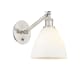 A thumbnail of the Innovations Lighting 317-1W-13-8 Bristol Sconce Brushed Satin Nickel / Matte White