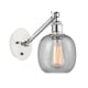 A thumbnail of the Innovations Lighting 317-1W-13-6 Belfast Sconce White and Polished Chrome / Seedy