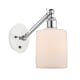 A thumbnail of the Innovations Lighting 317-1W-13-5 Cobbleskill Sconce White and Polished Chrome / Matte White