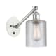 A thumbnail of the Innovations Lighting 317-1W-13-5 Cobbleskill Sconce White and Polished Chrome / Clear