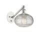 A thumbnail of the Innovations Lighting 317-1W-9-8 Ithaca Sconce White Polished Chrome / Clear Ithaca