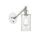 A thumbnail of the Innovations Lighting 317-1W-13-5 Clymer Sconce White and Polished Chrome / Clear