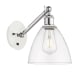 A thumbnail of the Innovations Lighting 317-1W-13-8 Bristol Sconce White and Polished Chrome / Clear