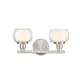 A thumbnail of the Innovations Lighting 330-2W-7-15 Cairo Vanity Satin Nickel / White / Clear