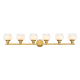 A thumbnail of the Innovations Lighting 330-6W-7-45 Cairo Vanity Satin Gold / White / Clear