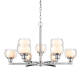 A thumbnail of the Innovations Lighting 330-9CR-15-30 Cairo Chandelier Polished Chrome / White / Clear