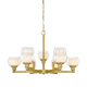 A thumbnail of the Innovations Lighting 330-9CR-15-30 Cairo Chandelier Satin Gold / White / Clear