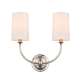 A thumbnail of the Innovations Lighting 372-2W-16-15 Giselle Sconce Polished Nickel / Off-White