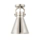 A thumbnail of the Innovations Lighting 410-1F-15-8 Newton Cone Flush Polished Nickel