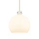 A thumbnail of the Innovations Lighting 410-1PL-18-18 Newton Sphere Pendant Brushed Brass / Matte White