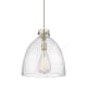 A thumbnail of the Innovations Lighting 410-1PL-17-16 Newton Bell Pendant Brushed Brass / Seedy