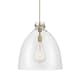 A thumbnail of the Innovations Lighting 410-1PL-20-18 Newton Bell Pendant Brushed Brass / Clear