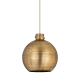 A thumbnail of the Innovations Lighting 410-1PL-18-16 Newton Sphere Pendant Brushed Brass / Brushed Brass