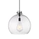 A thumbnail of the Innovations Lighting 410-1PL-18-18 Newton Sphere Pendant Matte Black / Clear