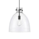 A thumbnail of the Innovations Lighting 410-1PL-16-14 Newton Bell Pendant Matte Black / Clear