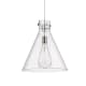 A thumbnail of the Innovations Lighting 410-1PL-18-16 Newton Cone Pendant Polished Nickel / Clear