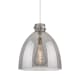 A thumbnail of the Innovations Lighting 410-1PL-17-16 Newton Bell Pendant Polished Nickel / Plated Smoke