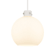 A thumbnail of the Innovations Lighting 410-1PL-18-18 Newton Sphere Pendant Satin Nickel / Matte White